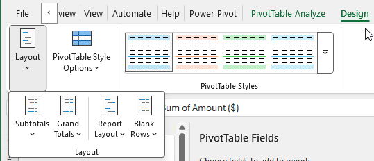 Making Use of the Pivot Table to Create the Profit and Loss Statement in Excel