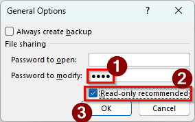 Adding a Password to the File