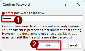 Adding a Password to the File