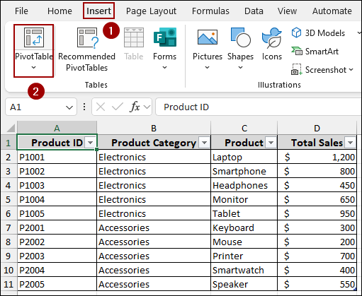 Grouping by Equal Intervals in Pivot Table