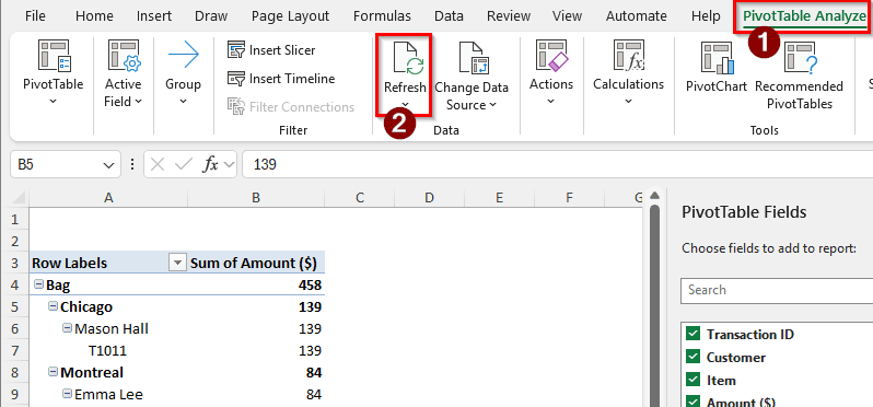 PivotTable Field Name is Not Valid