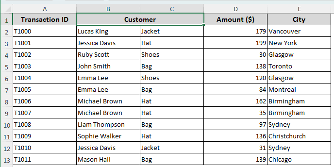 PivotTable Field Name is Not Valid