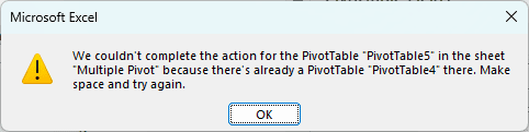 Overlapping Pivot Tables