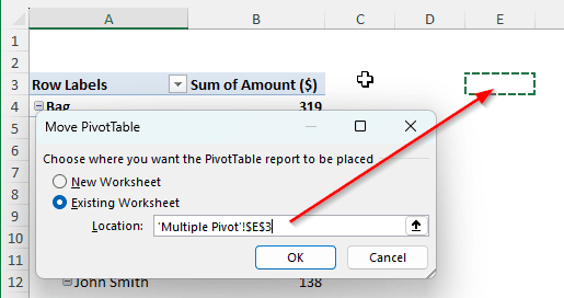 Overlapping Pivot Tables