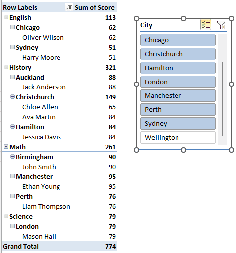 Clear Slicer Filters