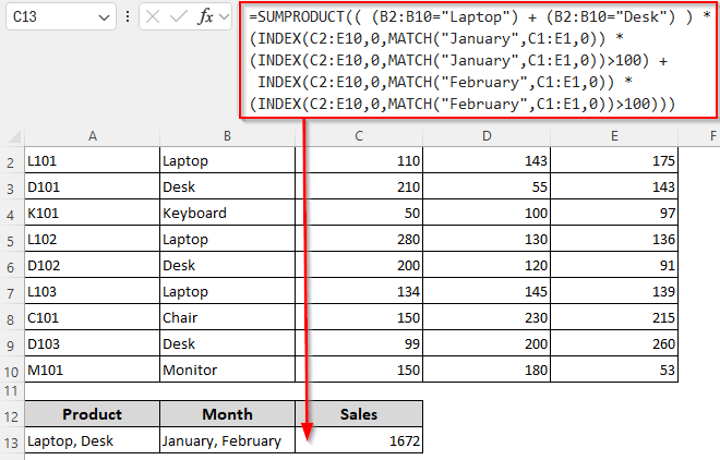 Calculate Sum Based on Numeric Condition