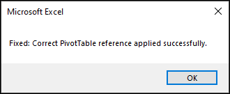 Using the Wrong PivotTable Reference