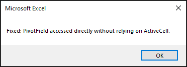 Selecting a Cell Outside the PivotTable