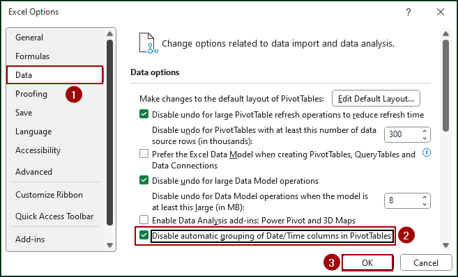 Disabling Automatic Grouping Feature