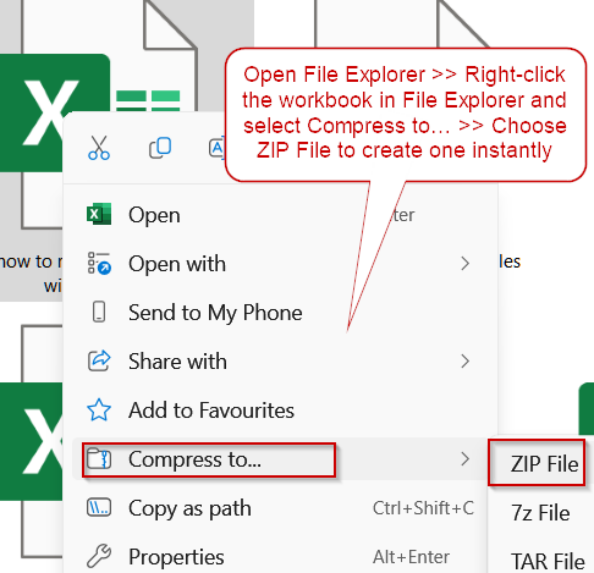 How to Reduce Excel File Size Without Opening (2 Easy Ways) - Excel Insider