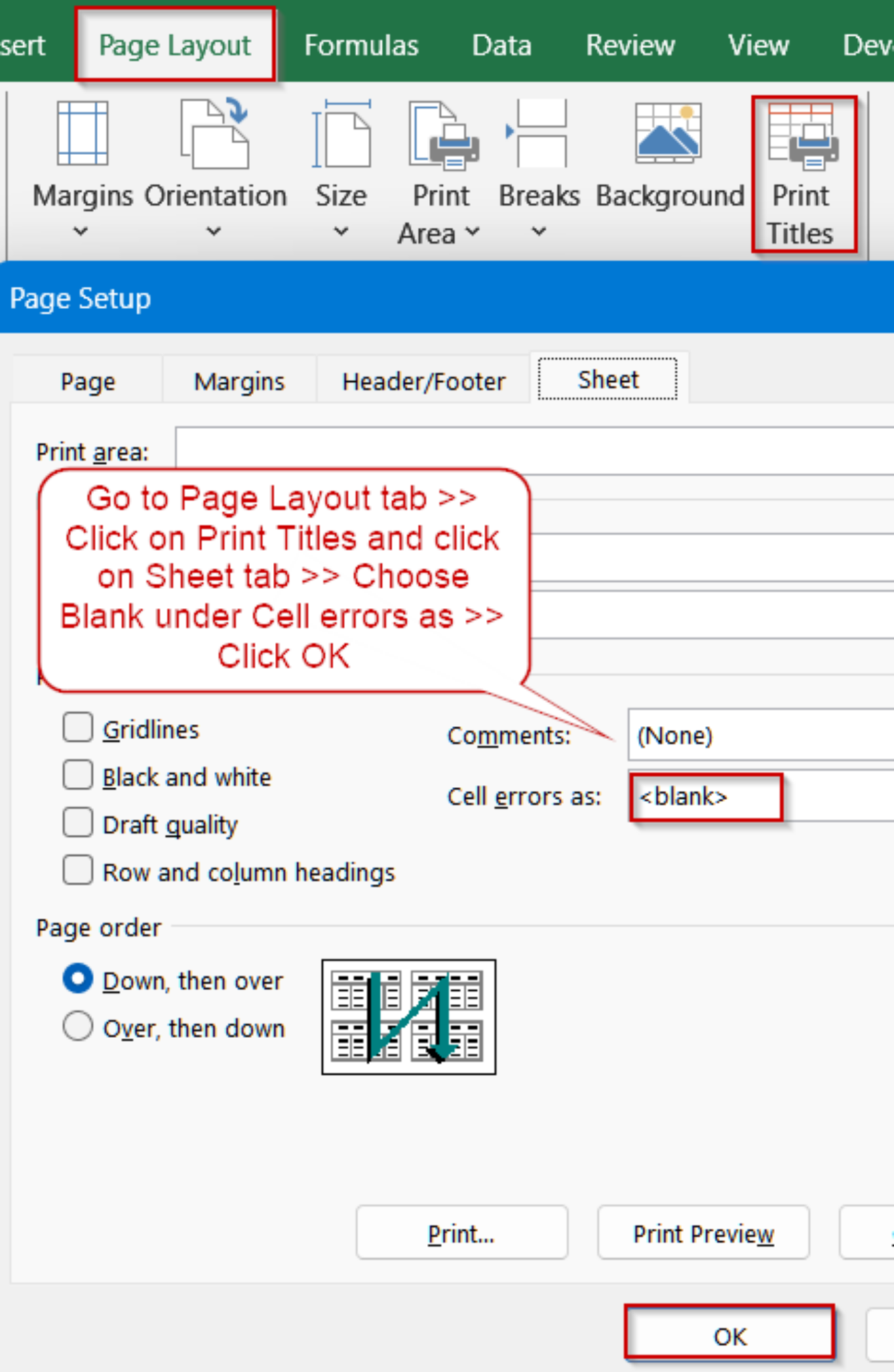 [Fixed] Print Titles Must Be Contiguous and Complete Rows Error - Excel ...