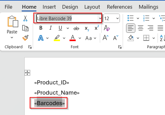 Using Word Mail Merge with Excel Data
