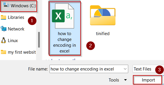 Manually Select Encoding When Opening a File