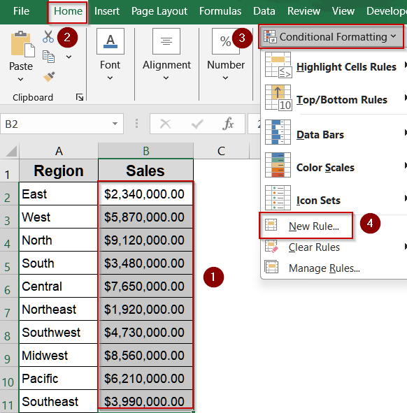 Highlight Values Dynamically with Conditional Formatting