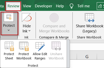 Check Trust Center and Workbook Protection