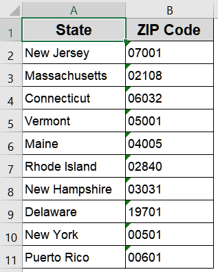 Apply the TEXT Function to Display Leading Zeros Properly