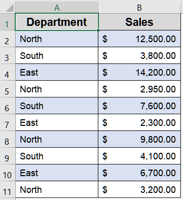 Split the Workbook into Smaller Parts