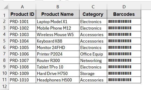 Designing and Printing Labels Directly in Excel  (Alternative Method)