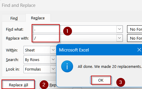 Utilize Find and Replace to Standardize Separators