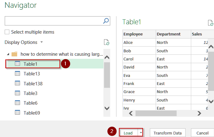 Use Power Query to Handle Large Data
