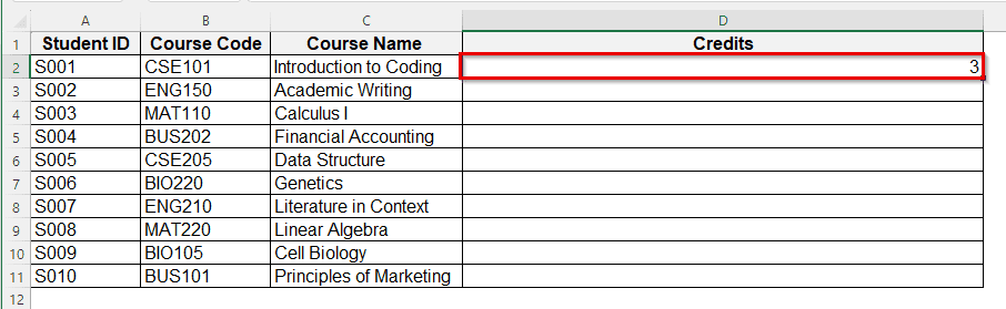 Create a Lookup Table Using LOOKUP Function