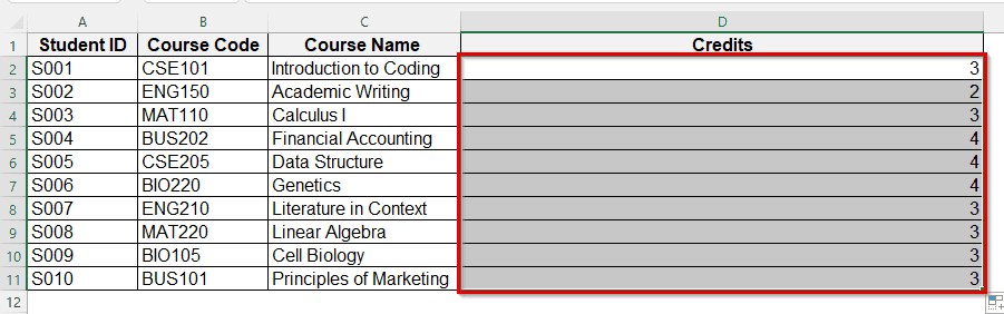 Create a Lookup Table Using LOOKUP Function