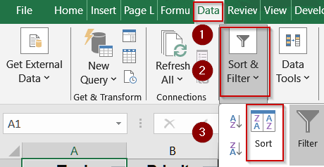 Steps to Sort by Custom List in Excel
