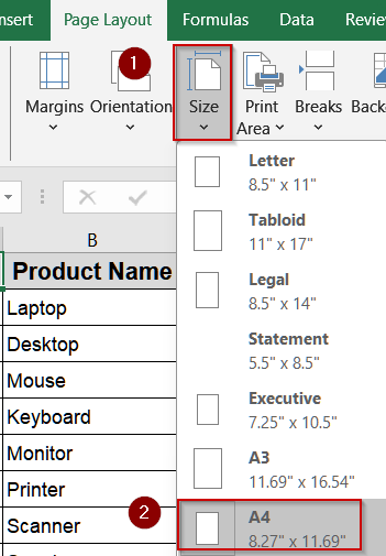 Steps to Save Excel As PDF Landscape