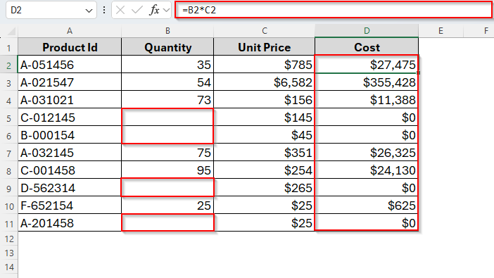 Combining IF with ISBLANK to Leave a Cell Blank in Excel with No Data