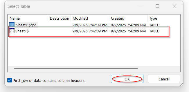 Using Word Mail Merge with Excel Data
