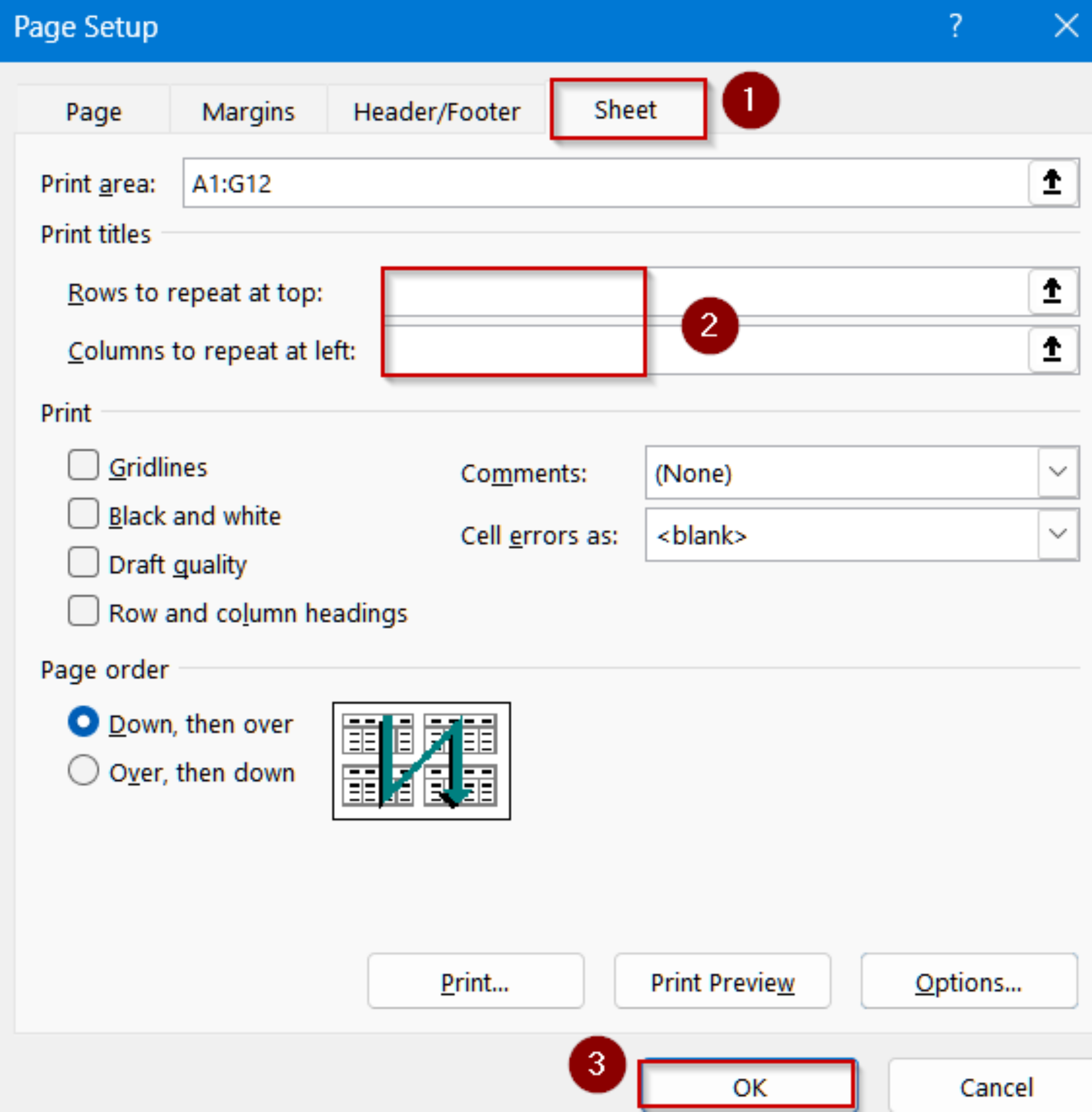 [Fixed] Print Titles Must Be Contiguous and Complete Rows Error - Excel ...