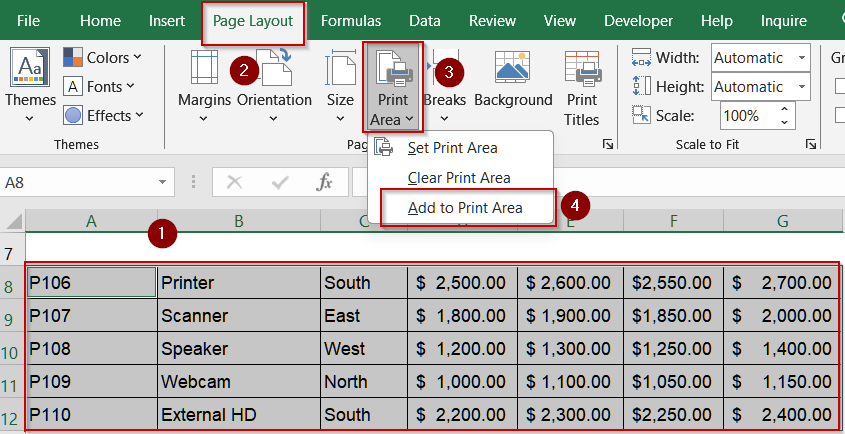 Adding Multiple Non-Adjacent Print Areas