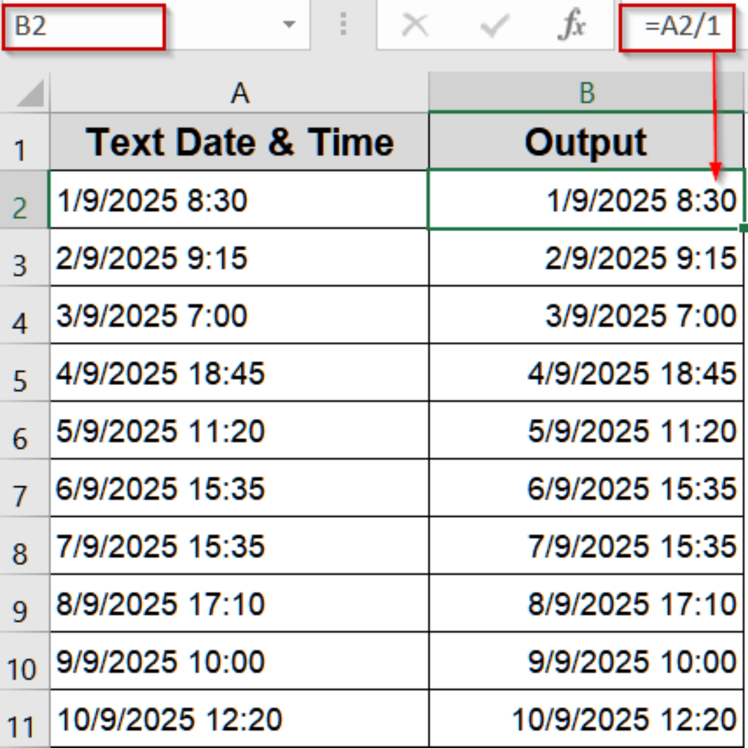 How to Convert Text to Date and Time in Excel (9 Examples) - Excel Insider
