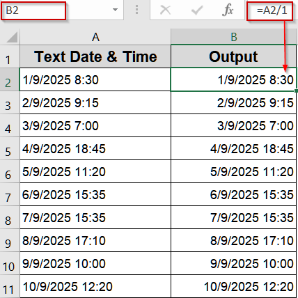 Using Mathematical Operations for Conversion