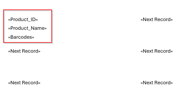 Using Word Mail Merge with Excel Data