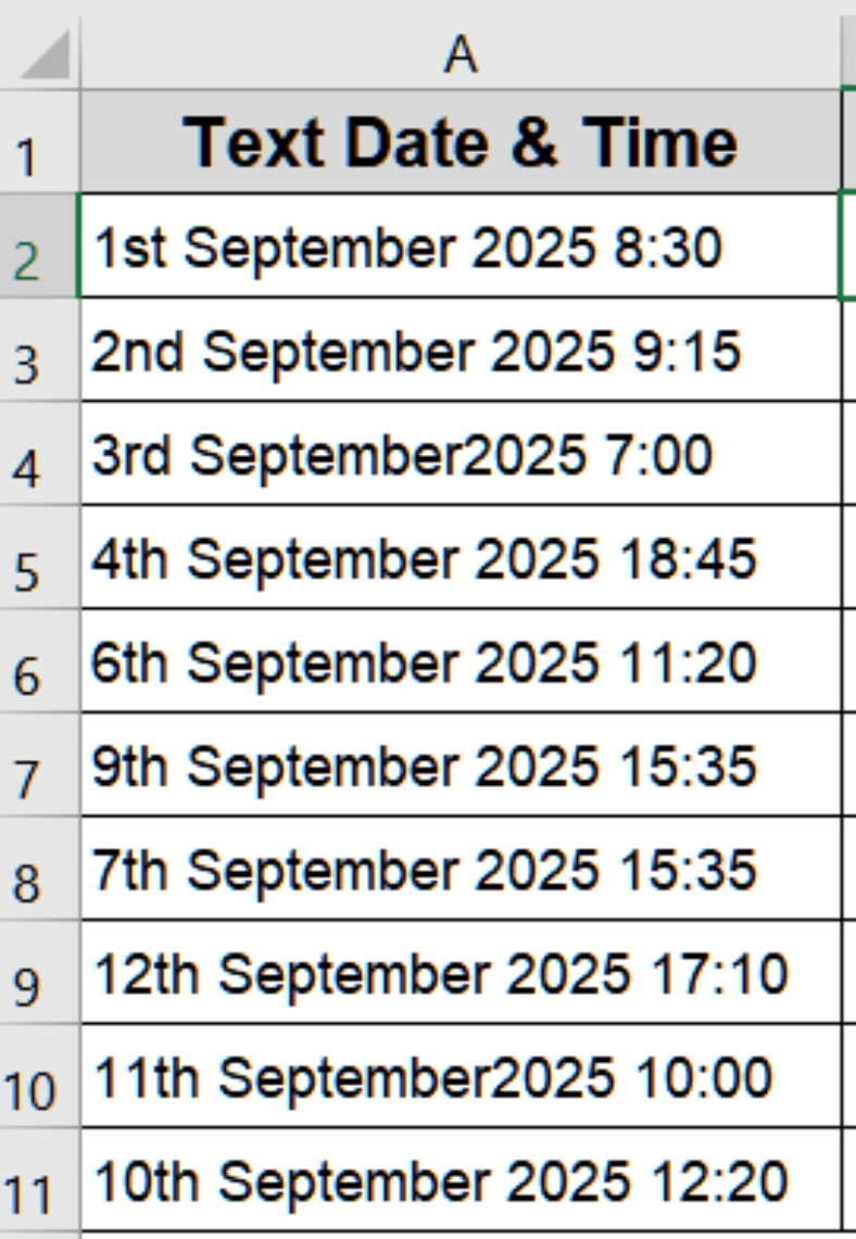 How to Convert Text to Date and Time in Excel (9 Examples) - Excel Insider