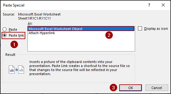 Excel Workbook Inserted as a Picture Instead of an Embedded Workbook