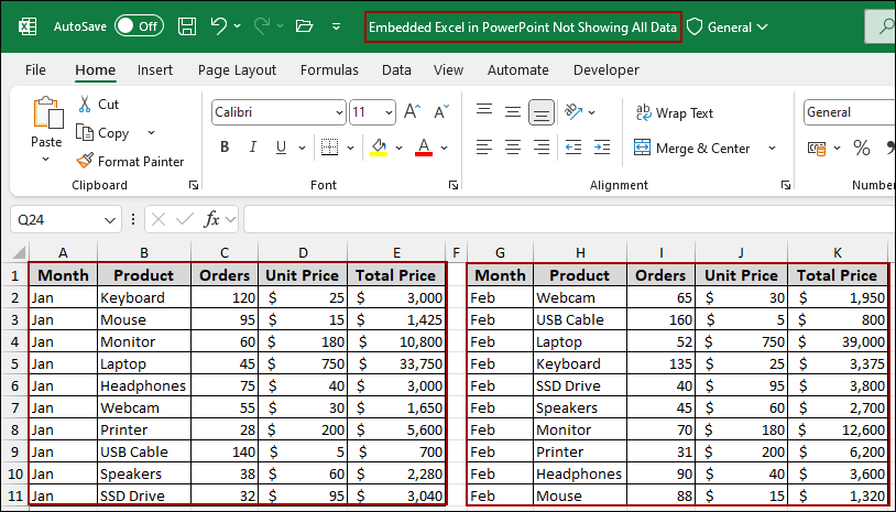 Excel Workbook Inserted as a Picture Instead of an Embedded Workbook