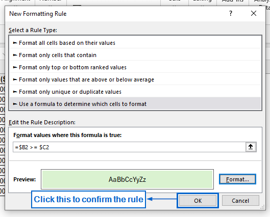 Step-by-Step Guide for Using IF Statement With a Helper Column to Highlight Cells