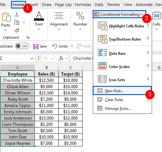 Directly Use IF Statement in Conditional Formatting Without Helper Column