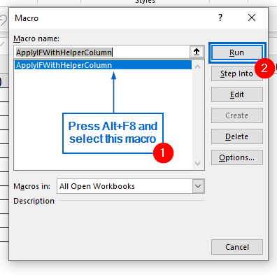 Automatically Use IF Statement in Conditional Formatting With VBA Editor