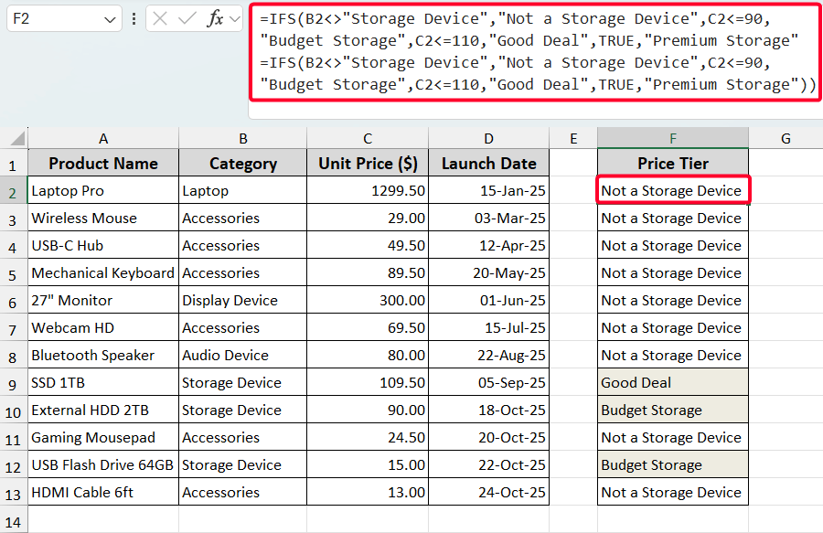 Display Text Based on Values with Conditional Logic