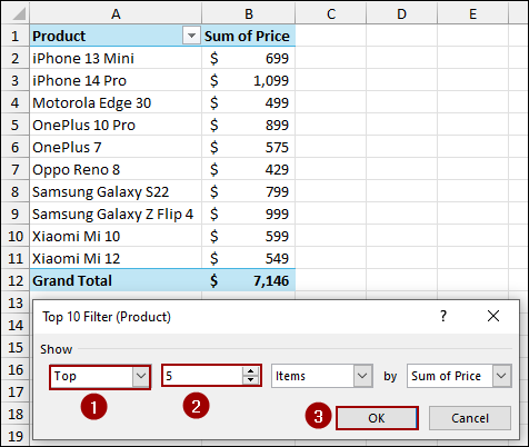 Utilizing Value Filters to Filter Numeric Values