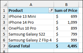 Utilizing Value Filters to Filter Numeric Values