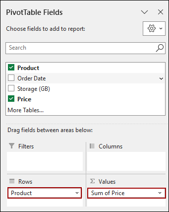 Using Filter Dropdown in Column Header