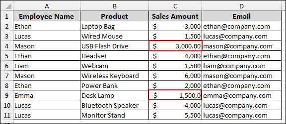 Excel Doesn’t Recognize Duplicates with Decimal Differences