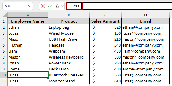 Duplicates Not Removed Due to Hidden Spaces