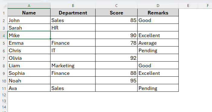 Using IsEmpty Function to Check If a Specific Cell Is Empty in VBA
