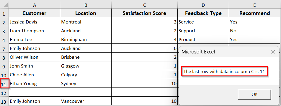 Using Range.End(xlDown) and Range.End(xlUp) Method