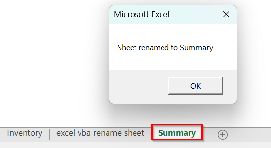 Rename a Worksheet Only If It Exists